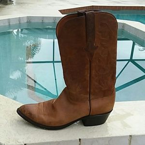 LUCCHESE Leather Cowboy Boots Size 10 Mens